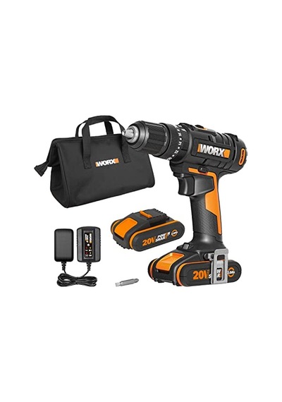 Wx370.1 20v/2.0ah Li-on Çift Akülü Profesyonel Şarjlı Darbeli Matkap