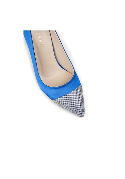 Deery Mavi Stiletto Taşlı Kadın Topuklu Ayakkabı - K0030zmvım01 Mavi