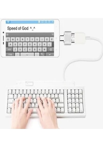 Usb To Micro Usb Ye Dönüştürücü - Klye Mouse Jtick Telefona Bağlama