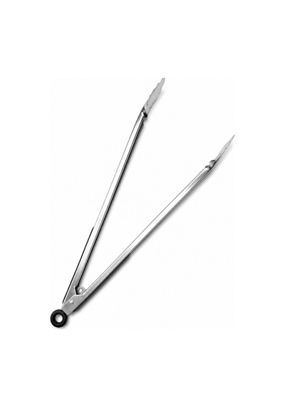 Barbekü Mangal Maşası 40 Cm - Paslanmaz Çelik Kaymaz Saplı Kilit Mekanizmalı Izgara Et Maşası