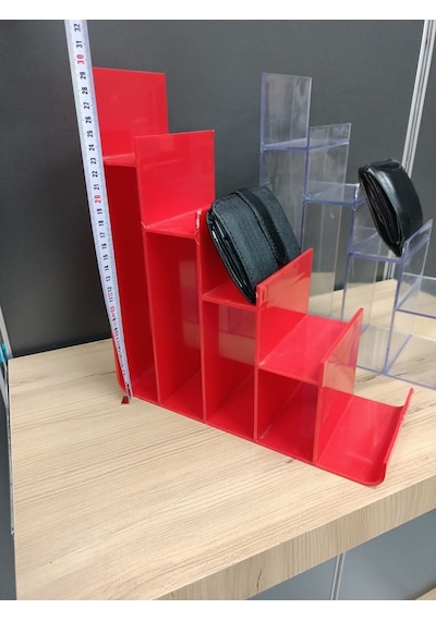 Uzman Grup Raf Pleksi Cüzdanlık Teşhir Standı (10'Li Paket)