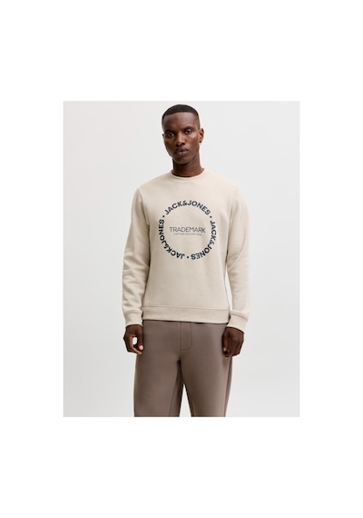 Jack & Jones Jjbenson Sweat Crew Neck Moonbeam Erkek Sweatshirt 12298497 Bej