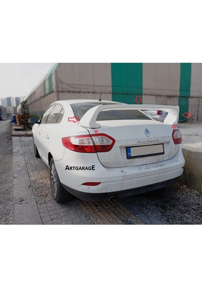 Renault Fluence Boyasız Yüksek Spoiler-fiberglass