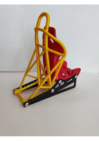 Yarış Koltuğu Telefon Standı Sarı - Kırmızı