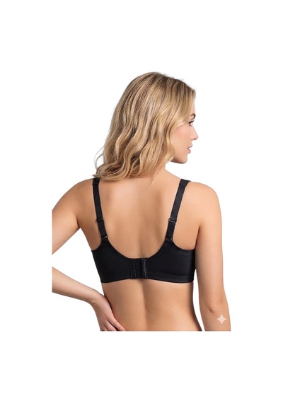 New Bra 6701-kadın Desteksiz B Cup Hayalet Sutyen Siyah