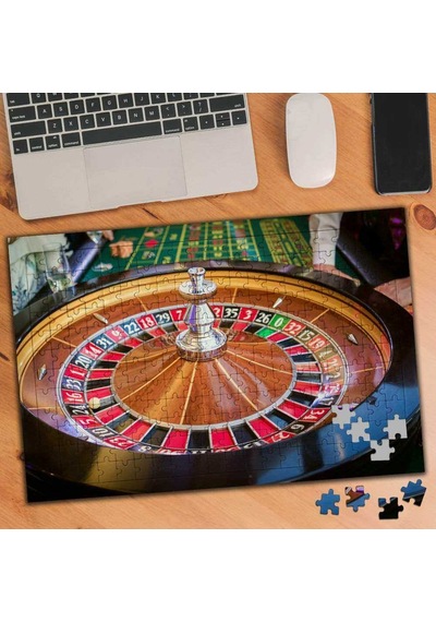 Rulet Çarkı Oyun 240 Parça Puzzle Yapboz Tablo-102689207