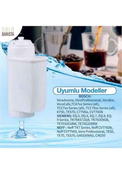 Siemens Kahve Makinesi Kireç Önleyici Su Filtresi 2 Adet 2 Adet