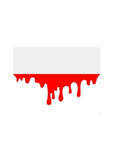 Kan Izi Araba Yapıştırma Sticker