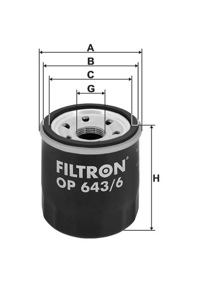 Hyundai İ10 1.0 Benzinli Yağ Filtresi 2013-2019 Filtron Op643/6