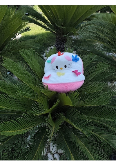 40 Cm Buket Çiçek Şeklinde Hello Kitty Stitch Stiç Peluş Oyuncak Hediye Pembe