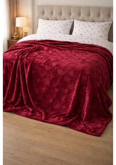 Amore Battaniye 166 226 Cm Tek Kişilik Rouge Kırmızı