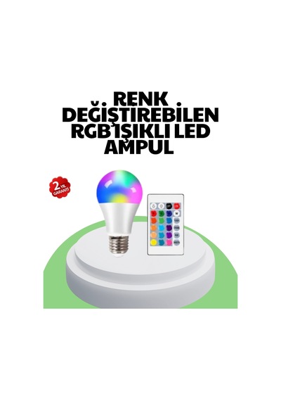 2025 Rgb Led Ampul Uzaktan Kumandalı Renkli Işık A Kalite Diğer