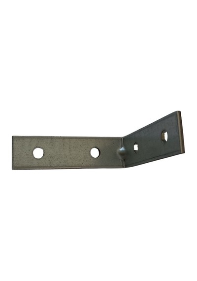 Cateksss Mobilya Dolap Köşe Bağlantı Sabitleme L Demir Gönye No:6 16x2x55x55 Mm - 4 Lü Paket Gri