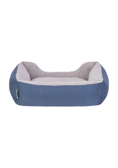 Pet Comfort Bravo Duo Kedi Ve Köpek Yatağı Mavi/gri Peluş S 55x45cm