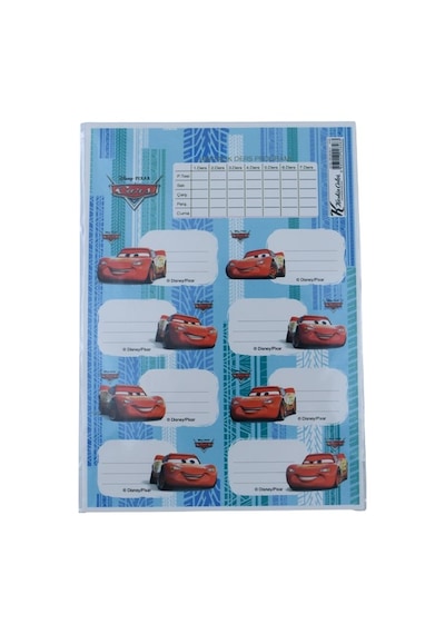 K.color 3 Lü Cars Okul Etiketi Diğer