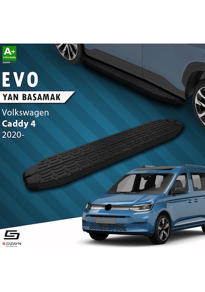 S-dizayn Vw Caddy 4 Evo Siyah Yan Basamak 193 Cm 2020 Üzeri