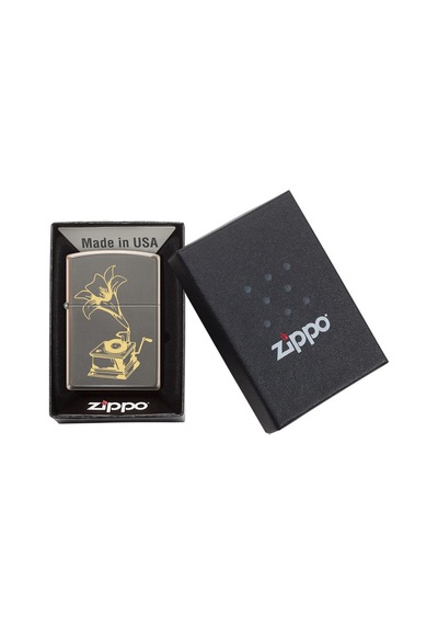 Zippo Record Player Design Çakmak