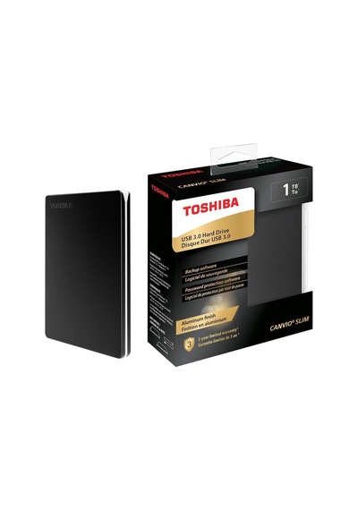Canvio Slim 2.5" 1tb Usb 3.2 Gen-1 Siyah Hdtd310ek3da Taşınabilir Harici Sabit Disk
