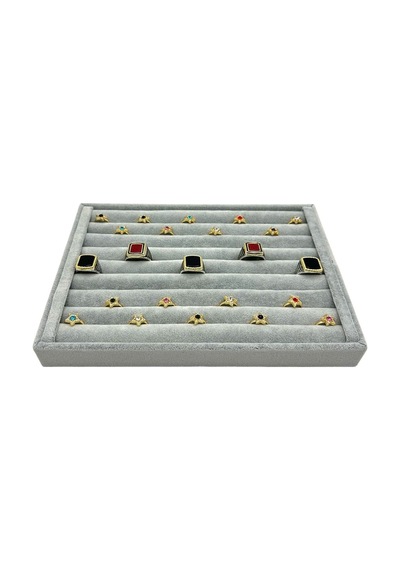 Yüzük Küpe Koldüğmesi Takı Standı Gri Anfora 17 X 24 Cm