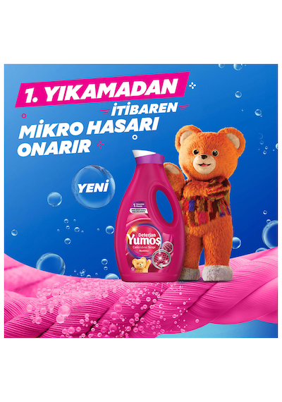 Yumoş Sıvı Bakım Deterjanı Renkliler 6'lı Dev Fırsat Paketi - 6 X 1690 Ml - Toplam 168 Yıkama 1690 ML