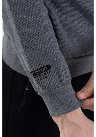 Maraton Sportswear Regular Erkek Bisiklet Yaka Takma Kol Basic Antramelanj Sweatshirt 21796-antramelanj Maraton Sportswear Regular Erkek Bisiklet Yaka Takma Kol Basic Antramelanj Sweatshirt 21796-antramelanj