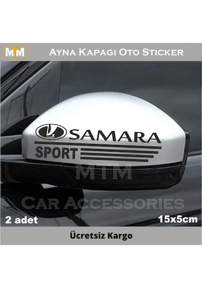 Lada Samara Ayna Kapağı Oto Sticker (2 Adet)