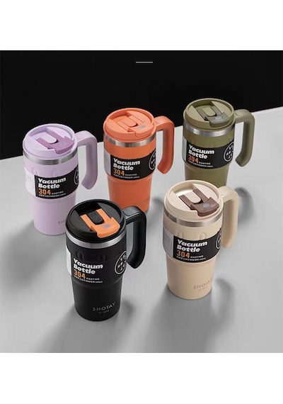 Shotay Travel Çelik Termos Mug 900ml Yeşil