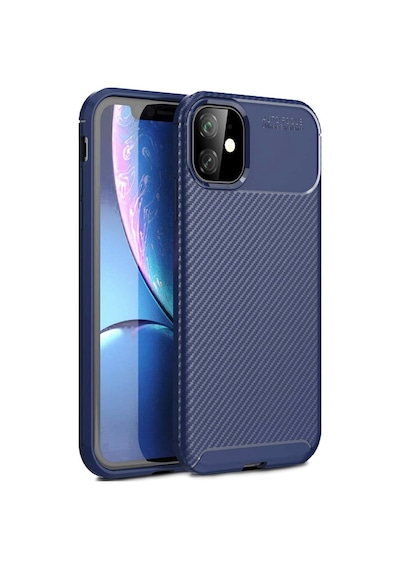 Apple Uyumlu iPhone 11 Kilif Karbon Tasarim Negro Silikon Kapak 403234036