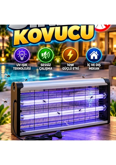 10w Uv Işıklı Elektrikli Sinek Öldürücü Lamba Sessiz Çalışan Haşere Kovucu