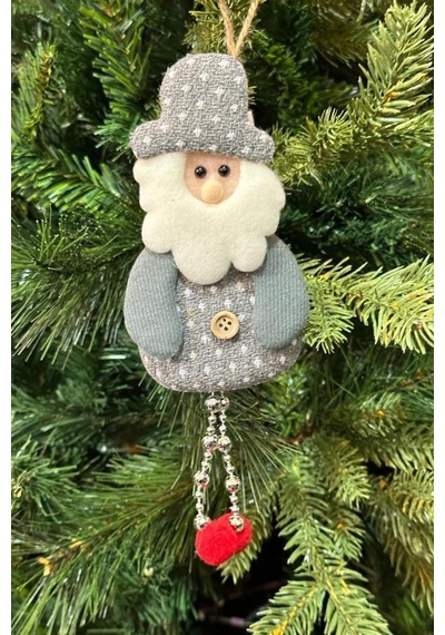 Yılbaşı Çam Ağacı Süsü Noel Baba Gümüş Diğer