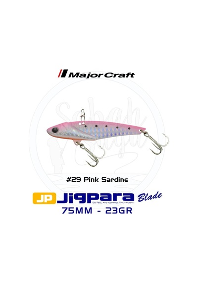 Major Craft Jigpara JPB-75 Blade Vibrasyon Jig 75mm 23gr #29 Pink Sardine