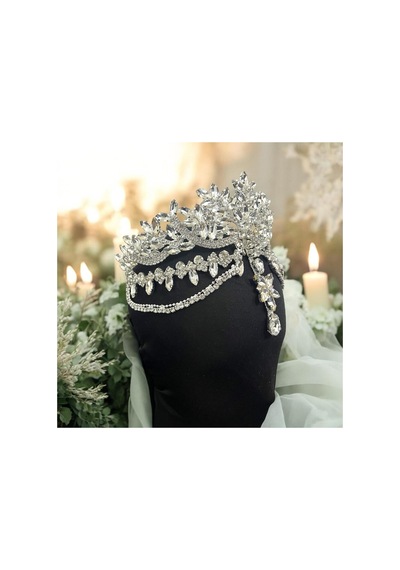 Alınlıklı Gelin,kına,nişan,söz,after,bride,party Taç Beyaz - 694981883 Beyaz