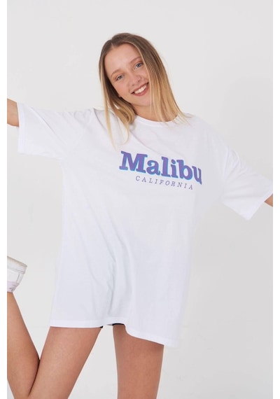 Blackjack Giyim Blackjackgiyim Malibu Oversize Tshirt Beyaz Beyaz