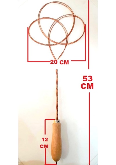 Nostaljik Bakır Halı Dövme Tokmak Halı Kilim Dövme Sopası