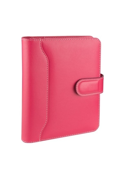 Organizer Ajanda Tarihsiz Kareli 17x22 CM - Fuşya