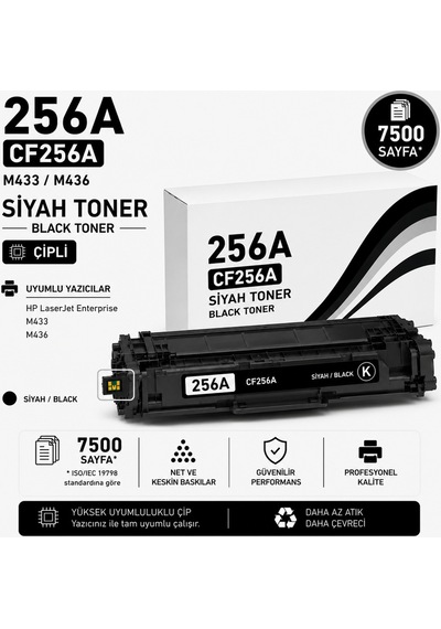 Hp 256a-cf256a-m433-m436 Siyah 7500 Sayfa