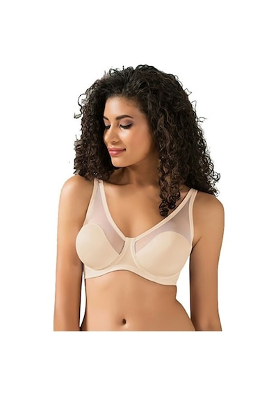 Le Jardin 9200-B Tül Kaplı Soft Cup Sütyen Ten Ten Rengi