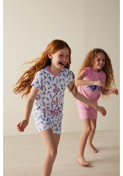 Penti Kız Çocuk La Plage Baskılı 2li Pijama Takımı Çok Renkli
