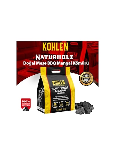 Naturholz 3 Kg Doğal Meşe Bbq Mangal Kömürü Temiz Dolum Net Kilo Garantisi Özel Fb Paket Diğer