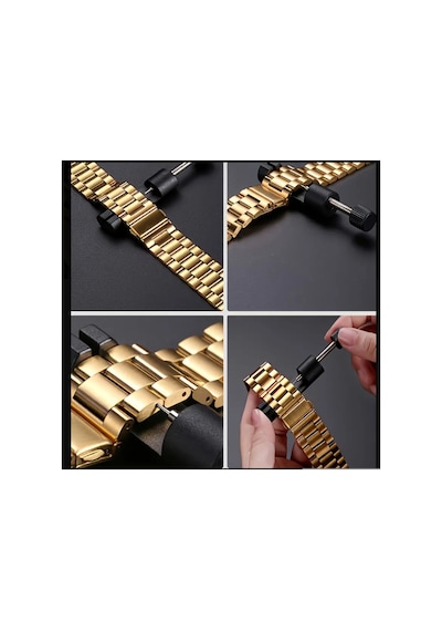 Shenzhen Ayarlanabilir Metal Saat Bant Ayarlama Aracı Siyah Metal Saat Kordonu Pim Çıkarma Ve Bağlantı Ayırma Tamir Kiti Hassas Pense Fonksiyonlu Dayanıklı Saat Tamir Aleti