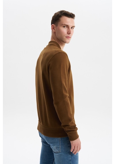 AR-MA Arma Erkek Slim Fit Selanik Kumaş Tam Fermuar Fleto Cepli Kapüşonsuz Kolej Yaka Sweatshirt K30324698302 Kahverengi-k7 AR-MA Arma Erkek Slim Fit Selanik Kumaş Tam Fermuar Fleto Cepli Kapüşonsuz Kolej Yaka Sweatshirt K30324698302 Kahverengi-k7