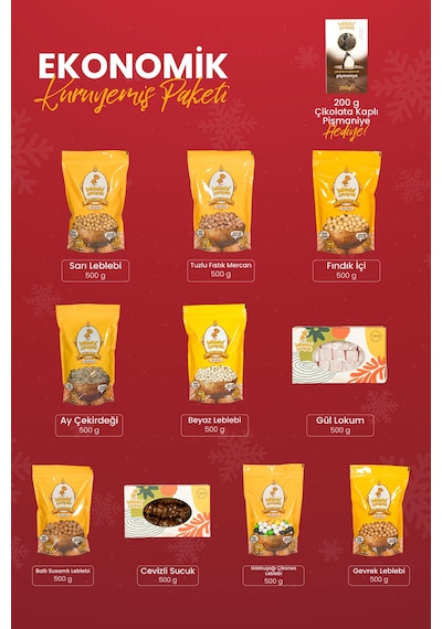 Leblebi Çarşısı Ekonomik Kuruyemiş Paketi 5 KG