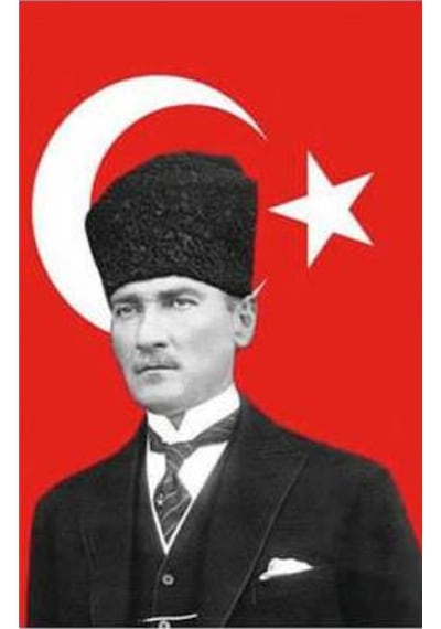 Türk Bayrağı Atatürk Posterli 70 X 105CM
