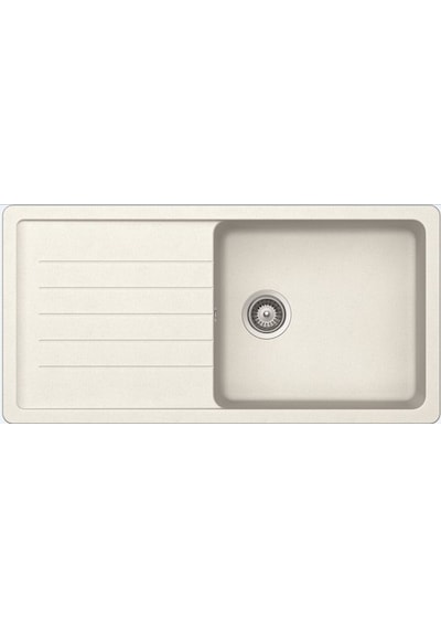 Ukinox Valente D-100L Beyaz Granit Eviye