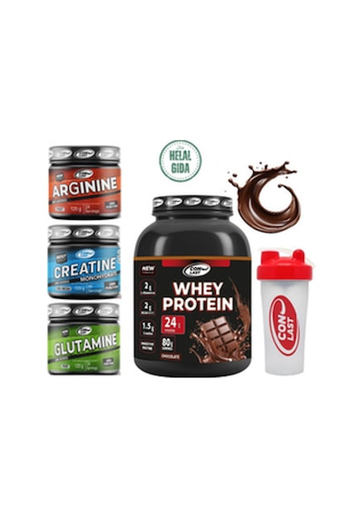 Güç Ve Protein Paketi Whey Çikolata 2000g/creatine 120g/glutamıne 120g/bcaa 120g Hediye Shaker Çikolatalı