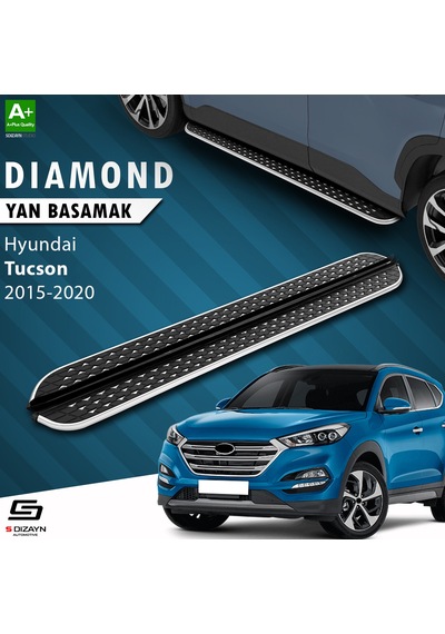 S-dizayn Hyundai Tucson 3 Diamond Krom Yan Basamak 173 Cm 2015-2020