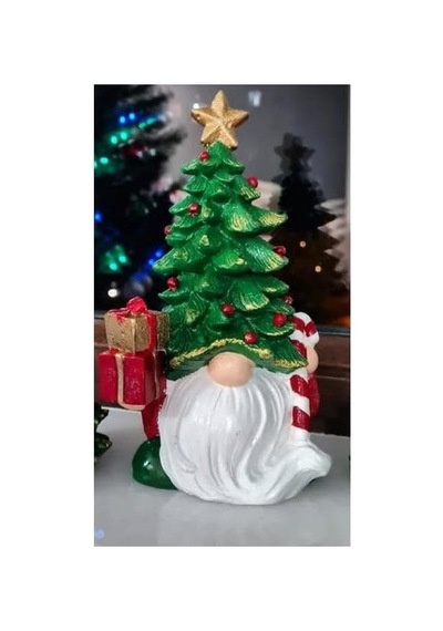 Dekoratif Yılbaşı Cüce Ve Çam Ağacı Biblosu Noel Dekorasyon Figürü Hediyelik Yeni Yıl Süsü Genel