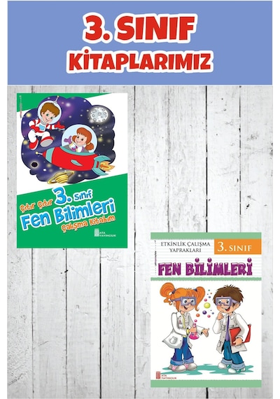 3.sınıf Fen Bilimleri Çalışma Kitabım+etkinlik Çalışma Yaprakları