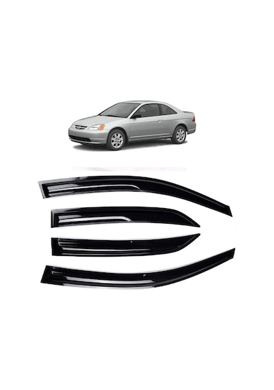 Honda Civic 01-05 Mugen Cam Rüzgarlığı 4 Parça