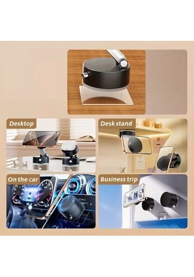Mıknatıslı Katlanabilir Telefon Tutucu - Torpido Ve Cam Uyumlu 89490693